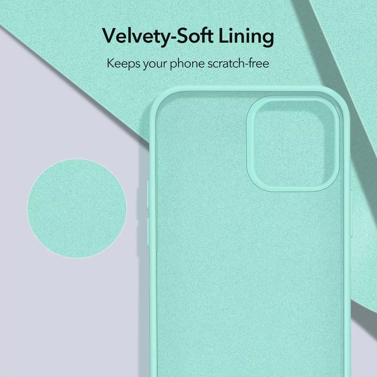 Преміальний чохол бампер для iPhone 12 / 12 Pro ESR Cloud Soft Mint (М&#039;ятний) 3C01200610801