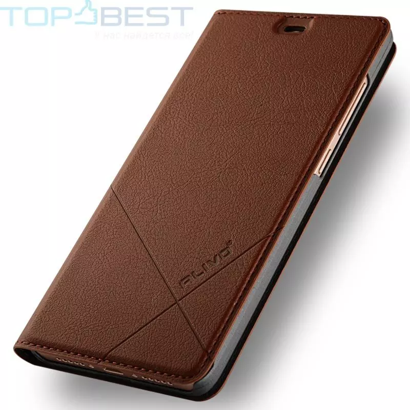 Чохол книжка для Xiaomi Mi8 SE Alivo Leather Brown (Коричневий)