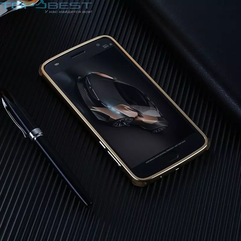 Ультратонкий чохол бампер для Motorola Moto G6 Plus Anomaly Carbon Gold (Золотий)