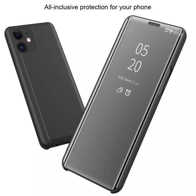 Інтерактивна чохол книжка для iPhone 12 / 12 Pro Anomaly Clear View Silver (Сріблястий)