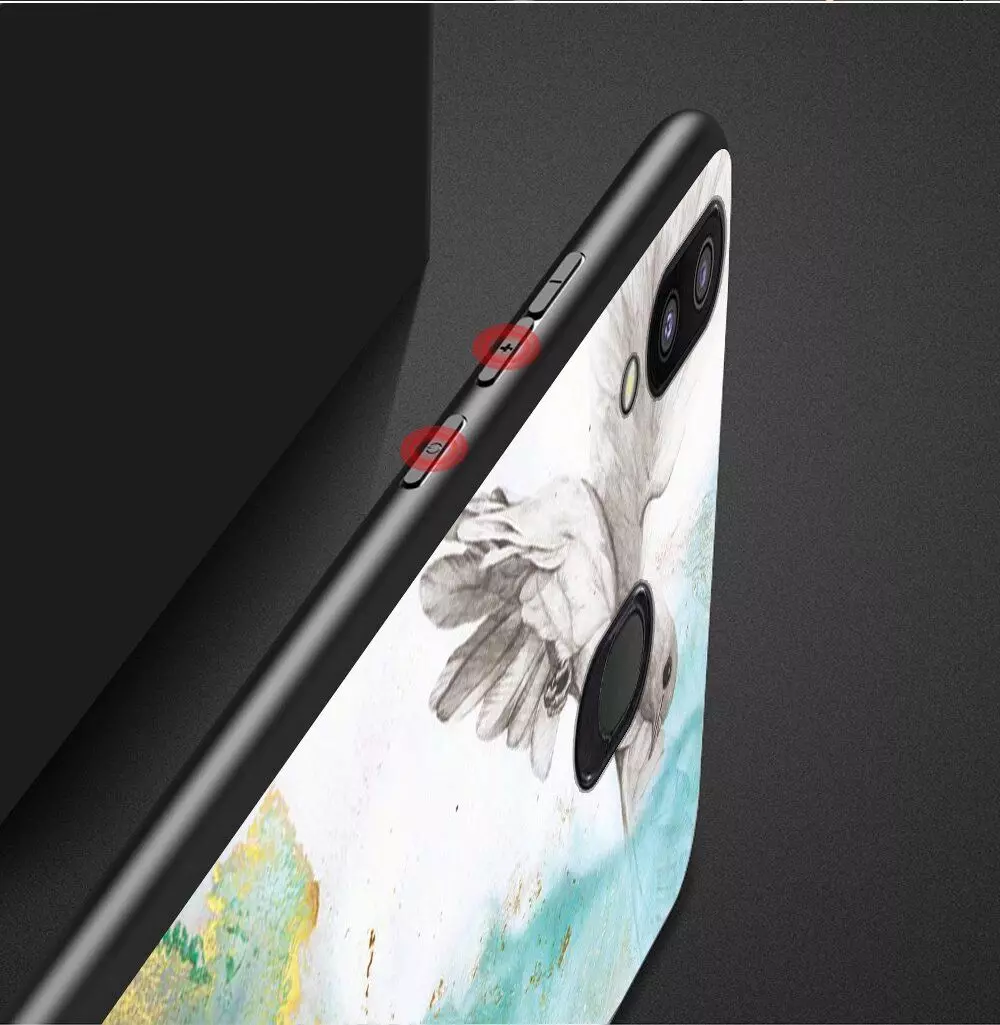 Чехол бампер для Samsung Galaxy A20 / Galaxy A30 Anomaly Cosmo Black / White (Черный / Белый)