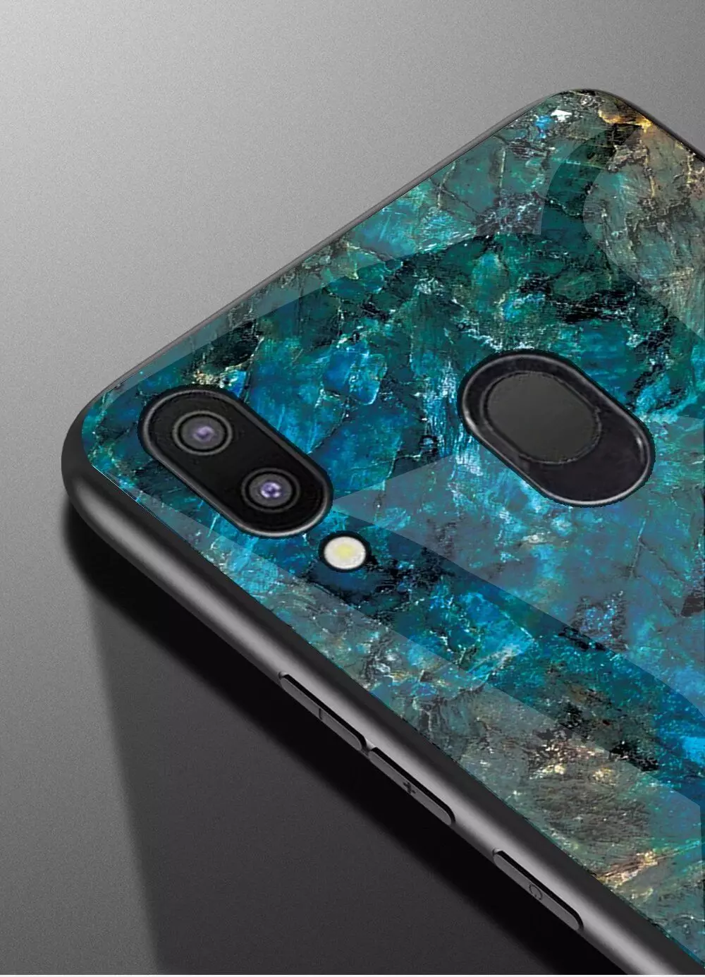 Чехол бампер для Samsung Galaxy A20 / Galaxy A30 Anomaly Cosmo Black / White (Черный / Белый)