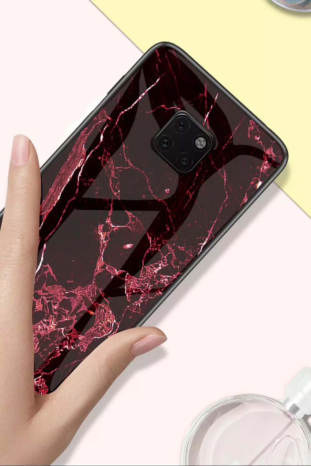 Чехол бампер для Huawei Mate 20 Pro Anomaly Cosmo White (Белый)