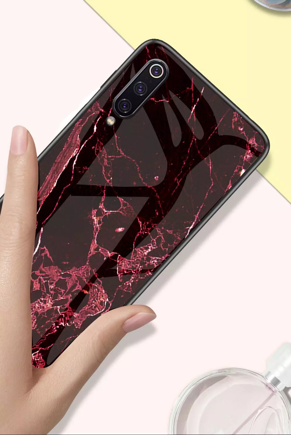 Чехол бампер для Xiaomi Mi9 Anomaly Cosmo Black / White (Черный / Белый)