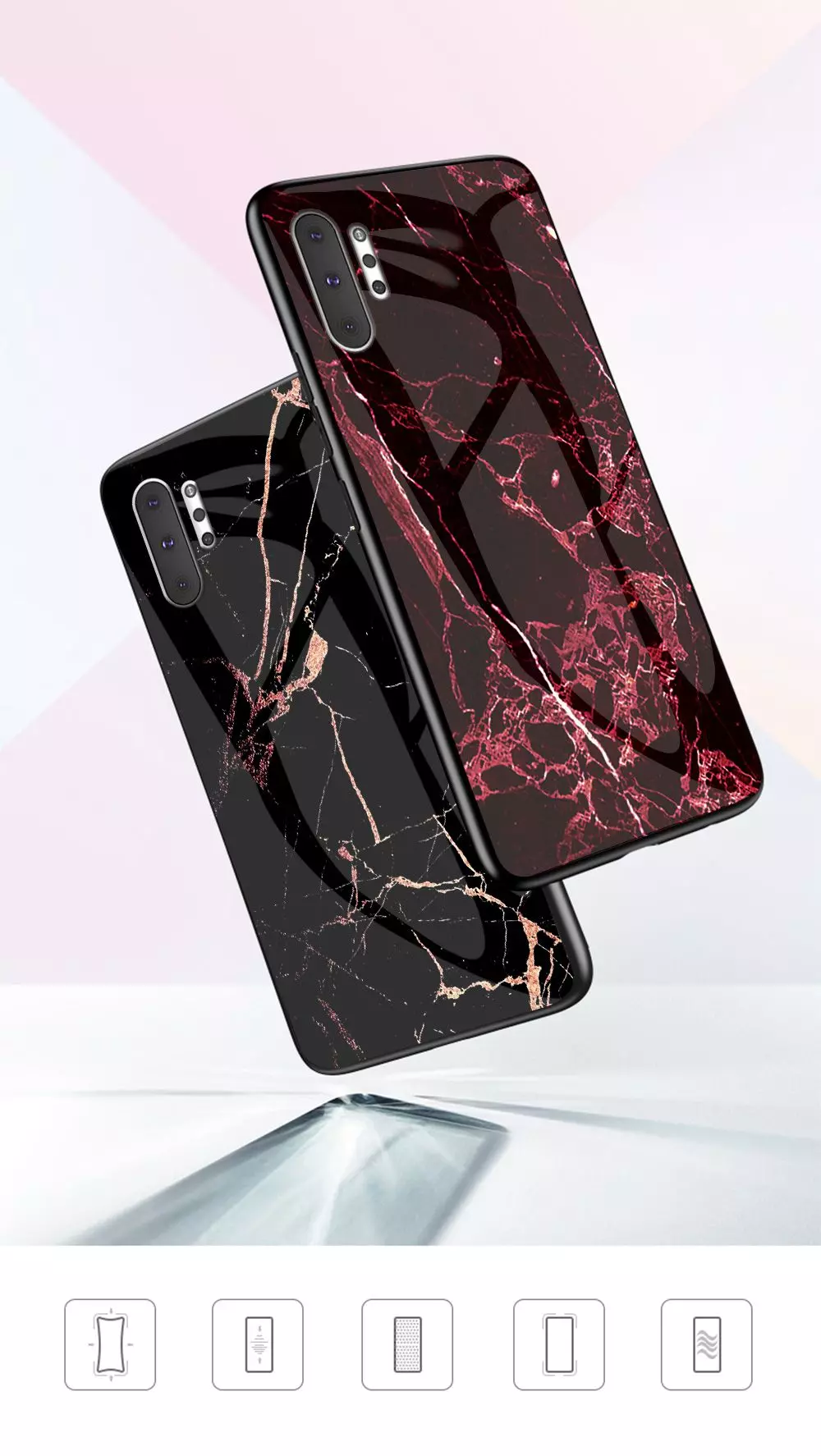 Чехол бампер для Samsung Galaxy Note 10 Anomaly Cosmo Emerald (Изумрудный)