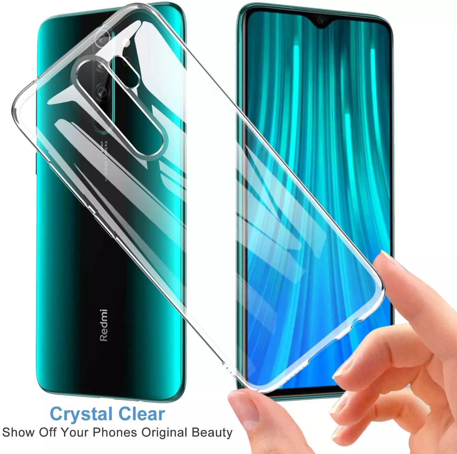 Ультратонкий чохол бампер для Xiaomi Redmi 9 Anomaly Jelly Transparent (Прозорий)