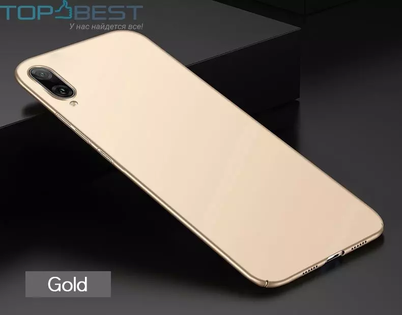 Ультратонкий чохол бампер для Huawei Y7 Pro 2019 Anomaly Matte Gold (Золотий)