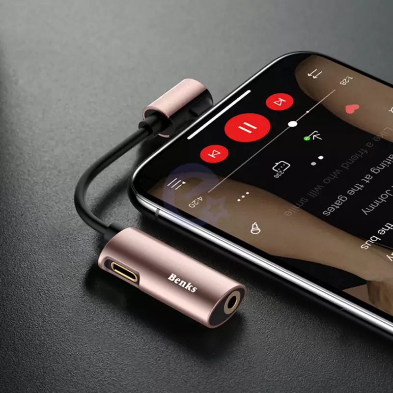 Переходник Benks Lightning OTG Adapter Converter iPhone Pink (Розовый)