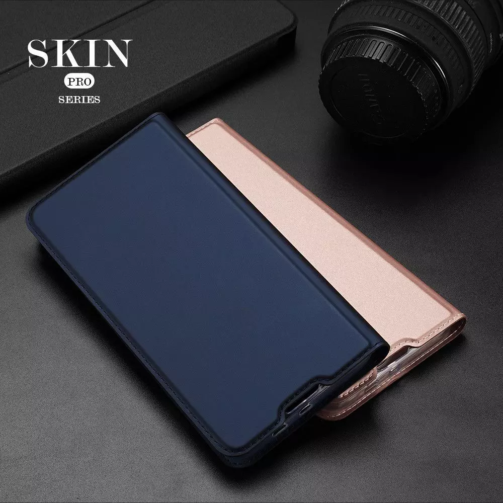 Чехол книжка для Xiaomi Redmi Note 9T Dux Ducis Skin Pro Rose Gold (Розовое Золото)