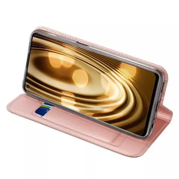 Чехол книжка для Xiaomi Redmi Note 9T Dux Ducis Skin Pro Rose Gold (Розовое Золото)
