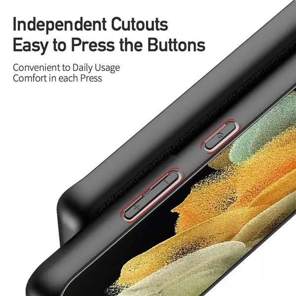 Чехол бампер для Samsung Galaxy S21 Ultra Dux Ducis Fino Black (Черный)