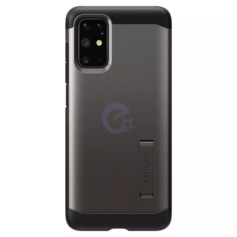 Протиударний чохол бампер Spigen Tough Armor (вбудована підставка) для Samsung Galaxy S20 Plus Gunmetal (Збройовий метал)