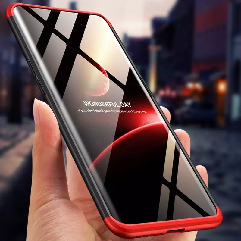 Ультратонкий чехол бампер для OnePlus 7T GKK Dual Armor Black (Черный)