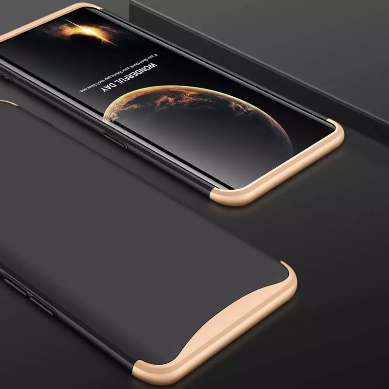 Ультратонкий чехол бампер для OnePlus 7T GKK Dual Armor Black (Черный)