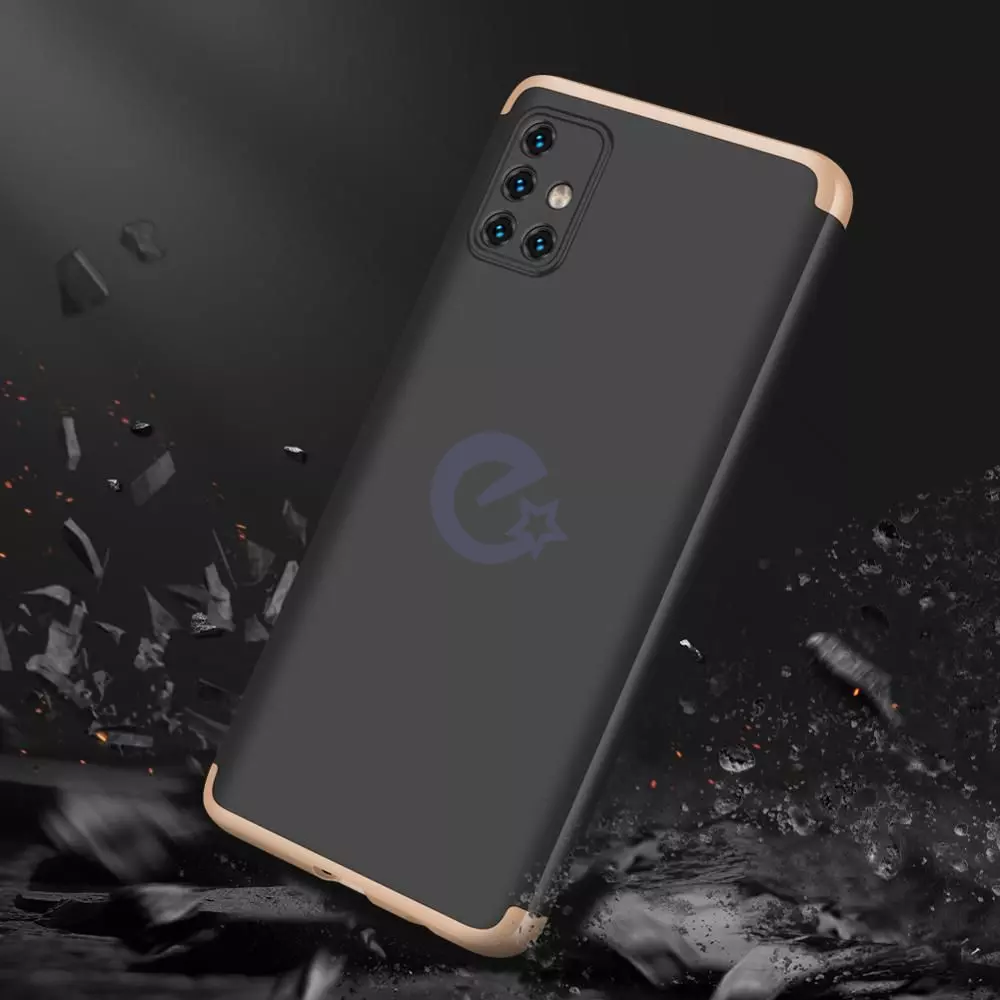 Ультратонкий чохол бампер для Samsung Galaxy A31 GKK Dual Armor Black / Blue (Чорний / Синій)