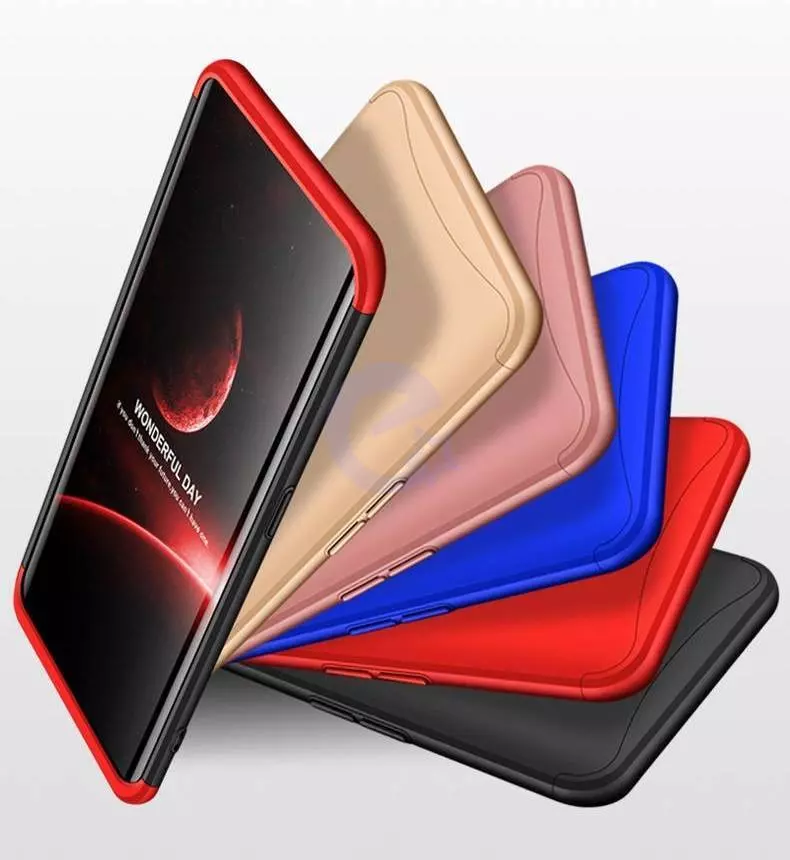 Ультратонкий чохол бампер для Xiaomi Redmi 8 GKK Dual Armor Black (Чорний)
