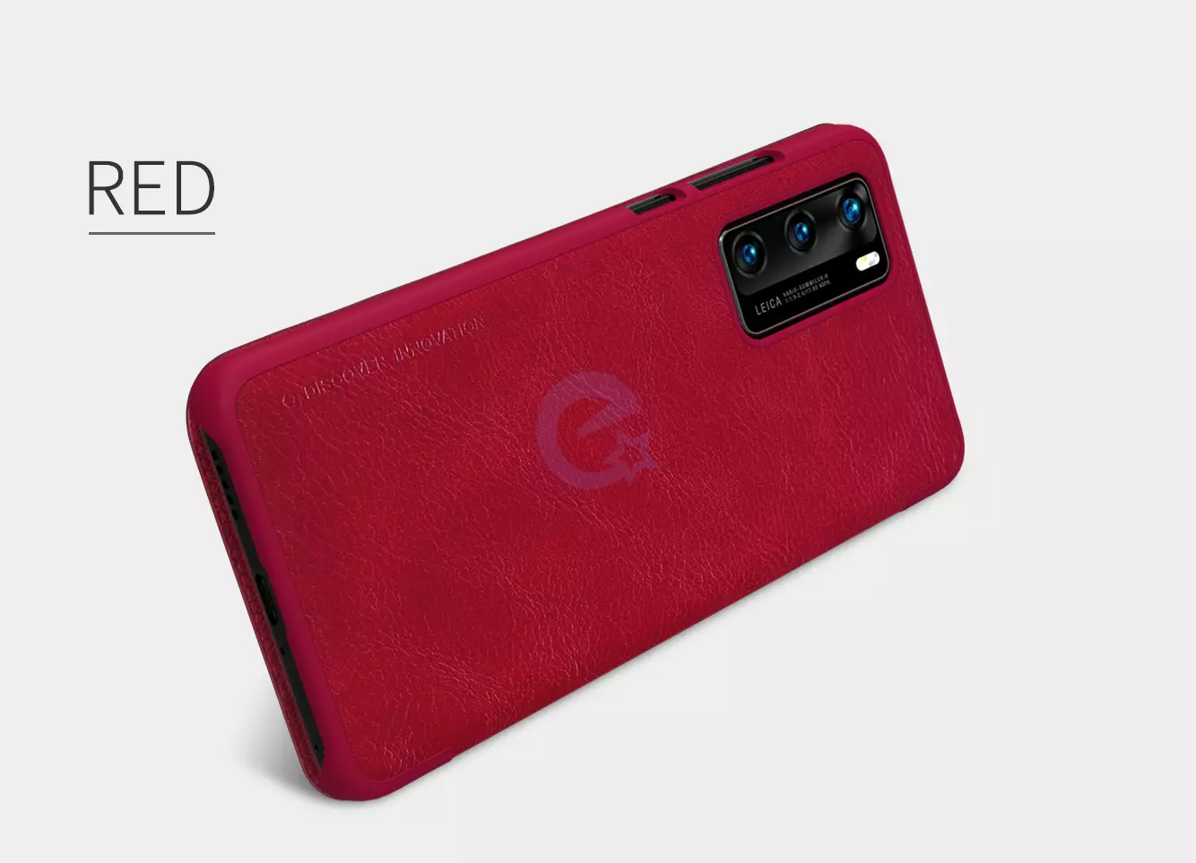 Чехол книжка Nillkin Qin для Huawei P40 Black (Черный)