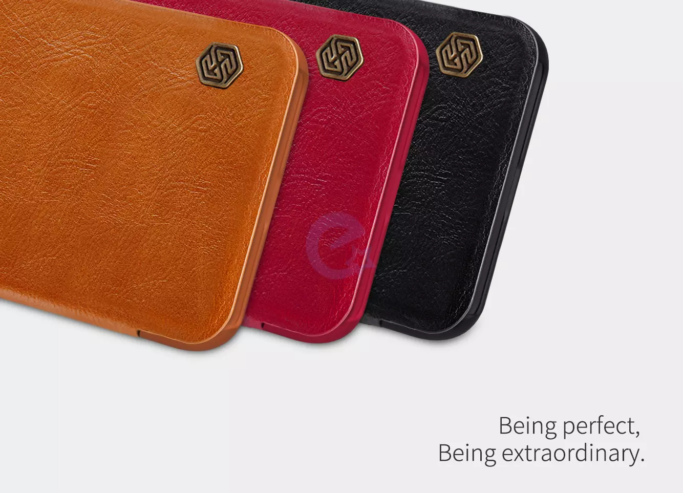 Чехол книжка Nillkin Qin для Huawei P40 Black (Черный)