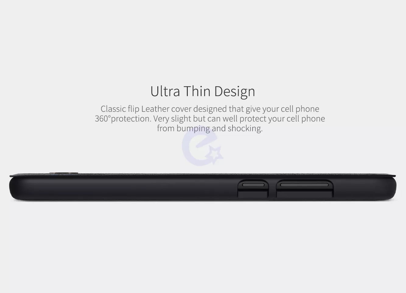 Чехол книжка Nillkin Qin для Huawei P40 Black (Черный)