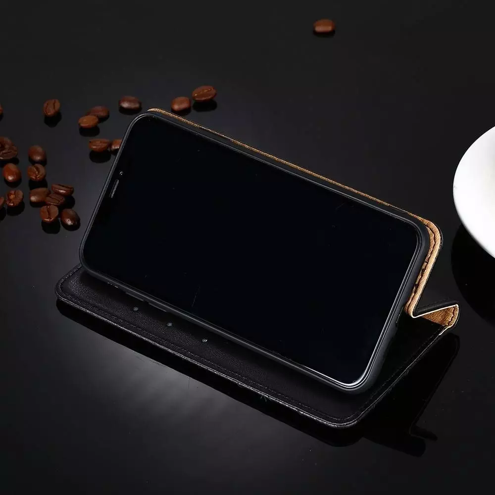 Чехол книжка для iPhone SE 2022 / iPhone SE 2020 / iPhone 7 / iPhone 8 idools Retro Grey (Серый)