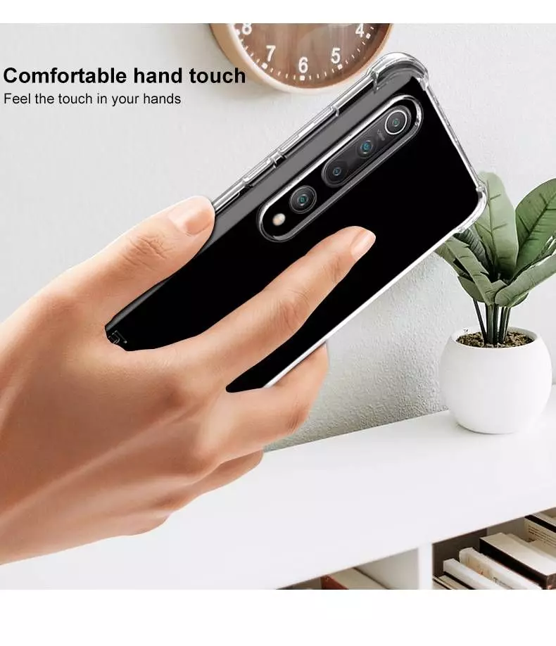 Противоударный чехол бампер для Xiaomi Mi10 / Mi10 Pro Imak Shock Matte Black (Матовый Черный)