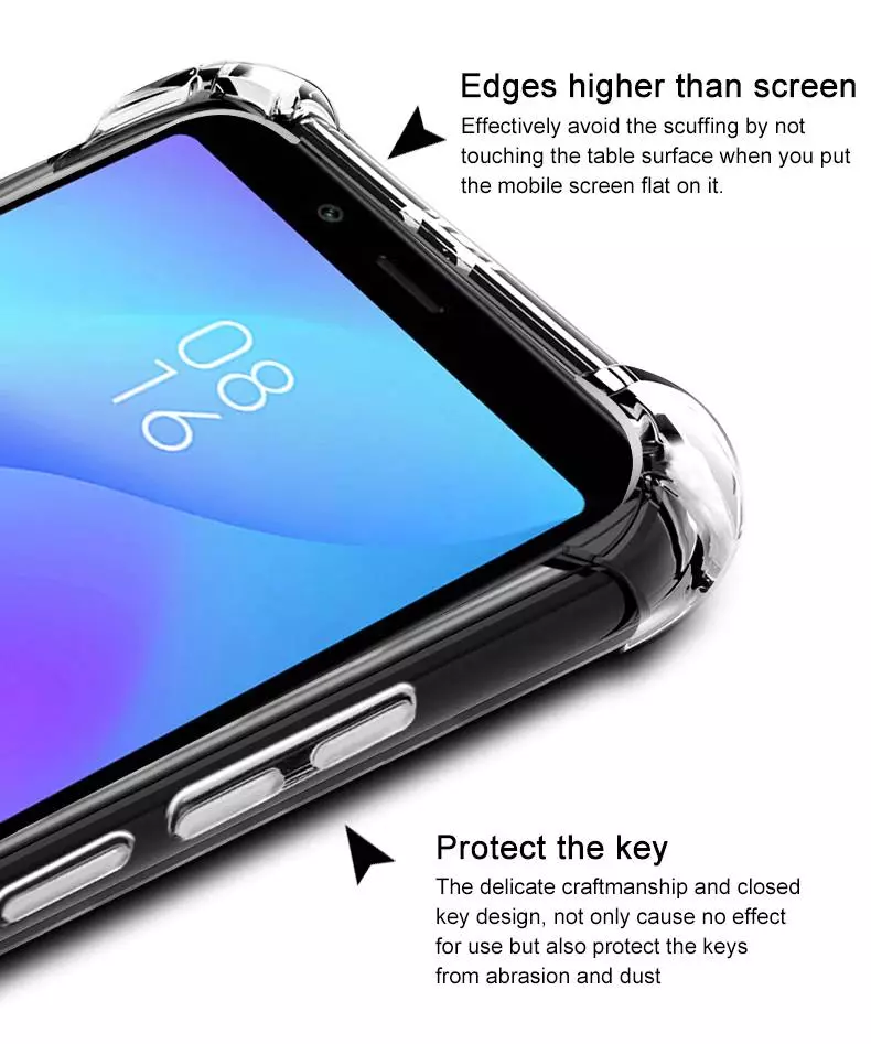 Противоударный чехол бампер для Xiaomi Redmi 7A Imak Shock Black (Черный)