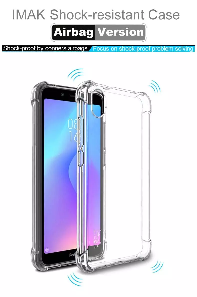 Противоударный чехол бампер для Xiaomi Redmi 7A Imak Shock Black (Черный)