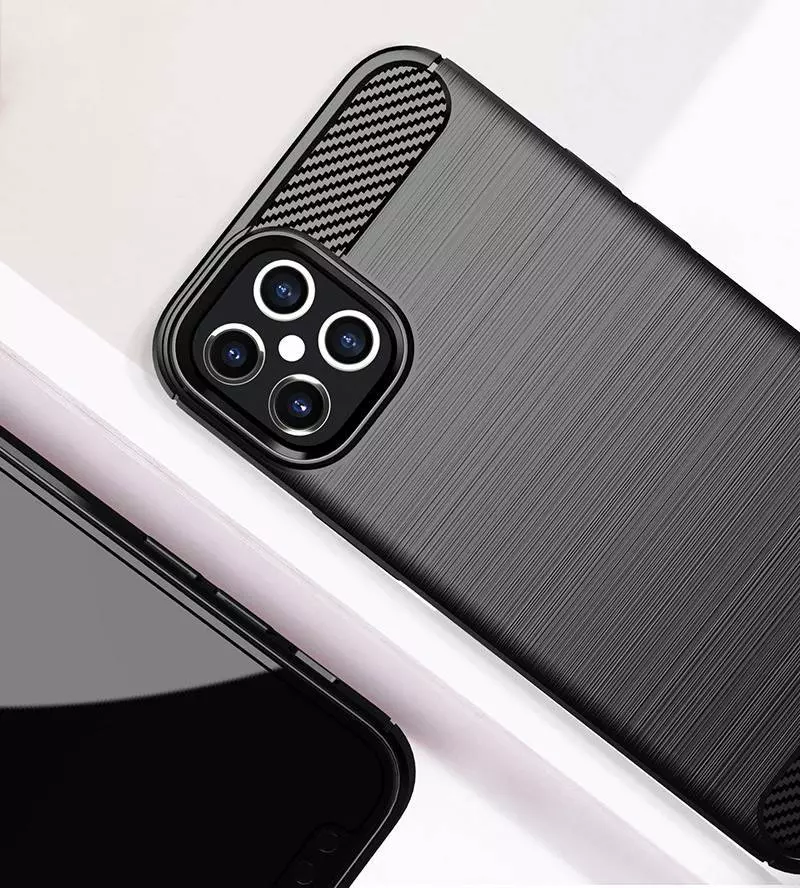 Противоударный чехол бампер для iPhone 12 mini iPaky Carbon Fiber Blue (Синий) Противоударный чехол бампер для iPhone 12 mini iPaky Carbon Fiber Blue (Синий)