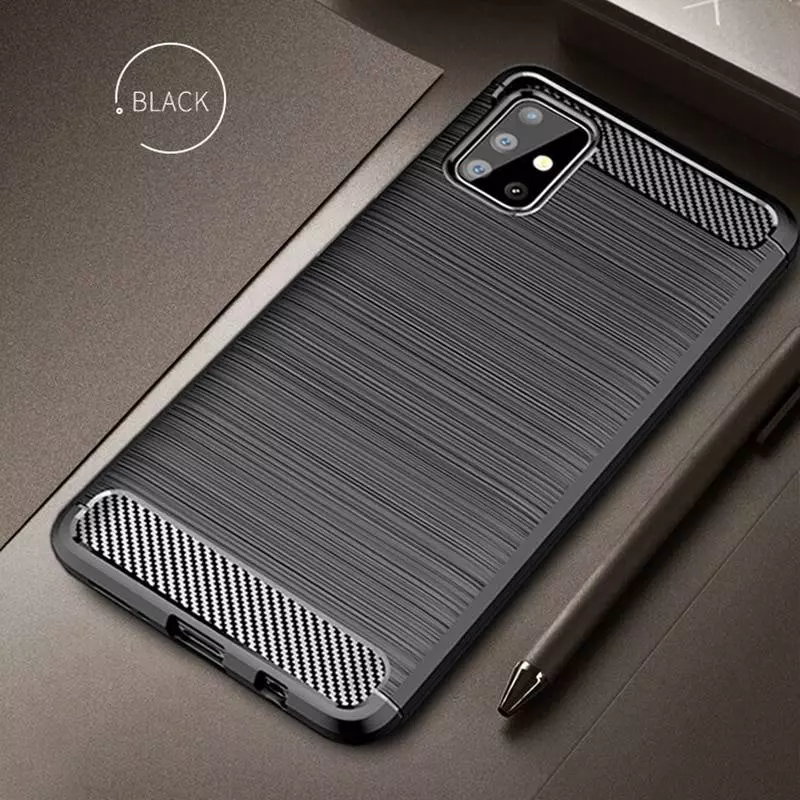 Протиударний чохол бампер для Samsung Galaxy A51 iPaky Carbon Fiber Red (Червоний) Протиударний чохол бампер для Samsung Galaxy A51 iPaky Carbon Fiber Red (Червоний)