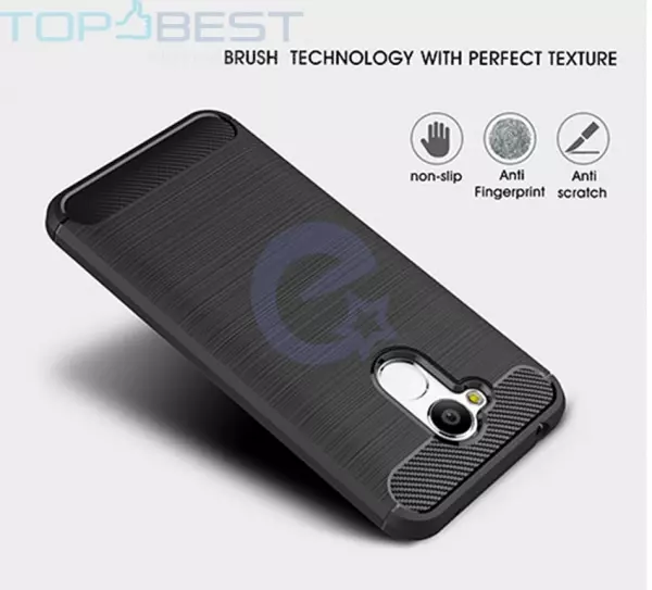 Протиударний чохол бампер для Huawei Honor 6A iPaky Carbon Fiber Black (Чорний)