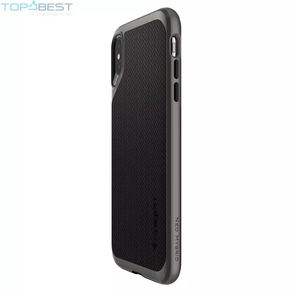 Противоударный чехол бампер Spigen Neo Hybrid для iPhone Xs Max Gunmetal (Оружейный Метал) Противоударный чехол бампер Spigen Neo Hybrid для iPhone Xs Max Gunmetal (Оружейный Метал)