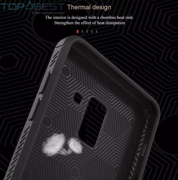 Чехол бампер для Samsung Galaxy A6 2018 Lenuo Leather Fit Black (Черный)