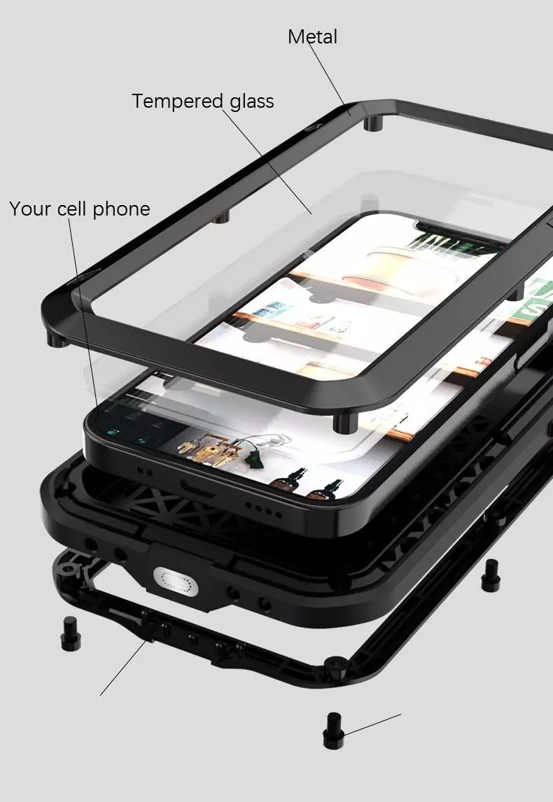 Противоударный чехол бампер Love Mei PowerFull (Со стеклом) для iPhone 12 Yellow (Желтый) Противоударный чехол бампер Love Mei PowerFull (Со стеклом) для iPhone 12 Yellow (Желтый)