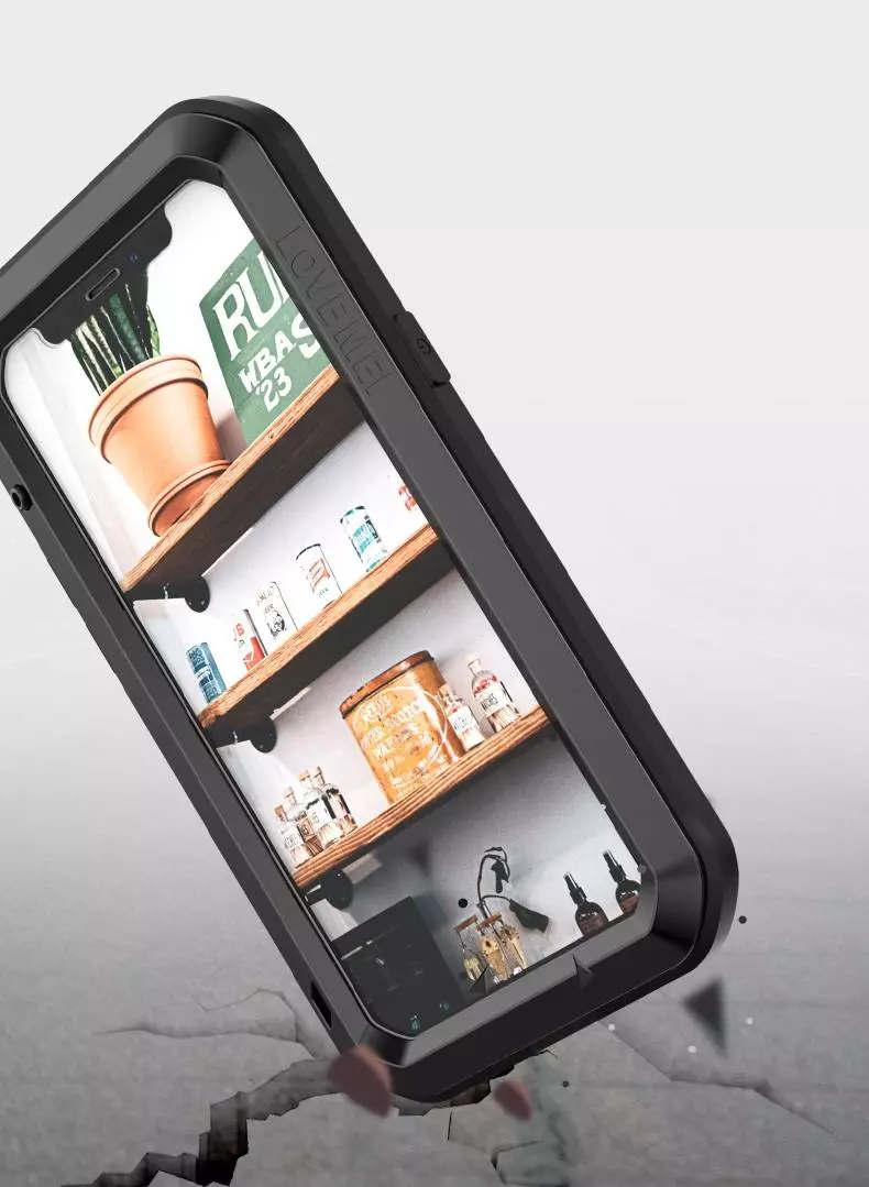 Противоударный чехол бампер Love Mei PowerFull (Со стеклом) для iPhone 12 Yellow (Желтый) Противоударный чехол бампер Love Mei PowerFull (Со стеклом) для iPhone 12 Yellow (Желтый)