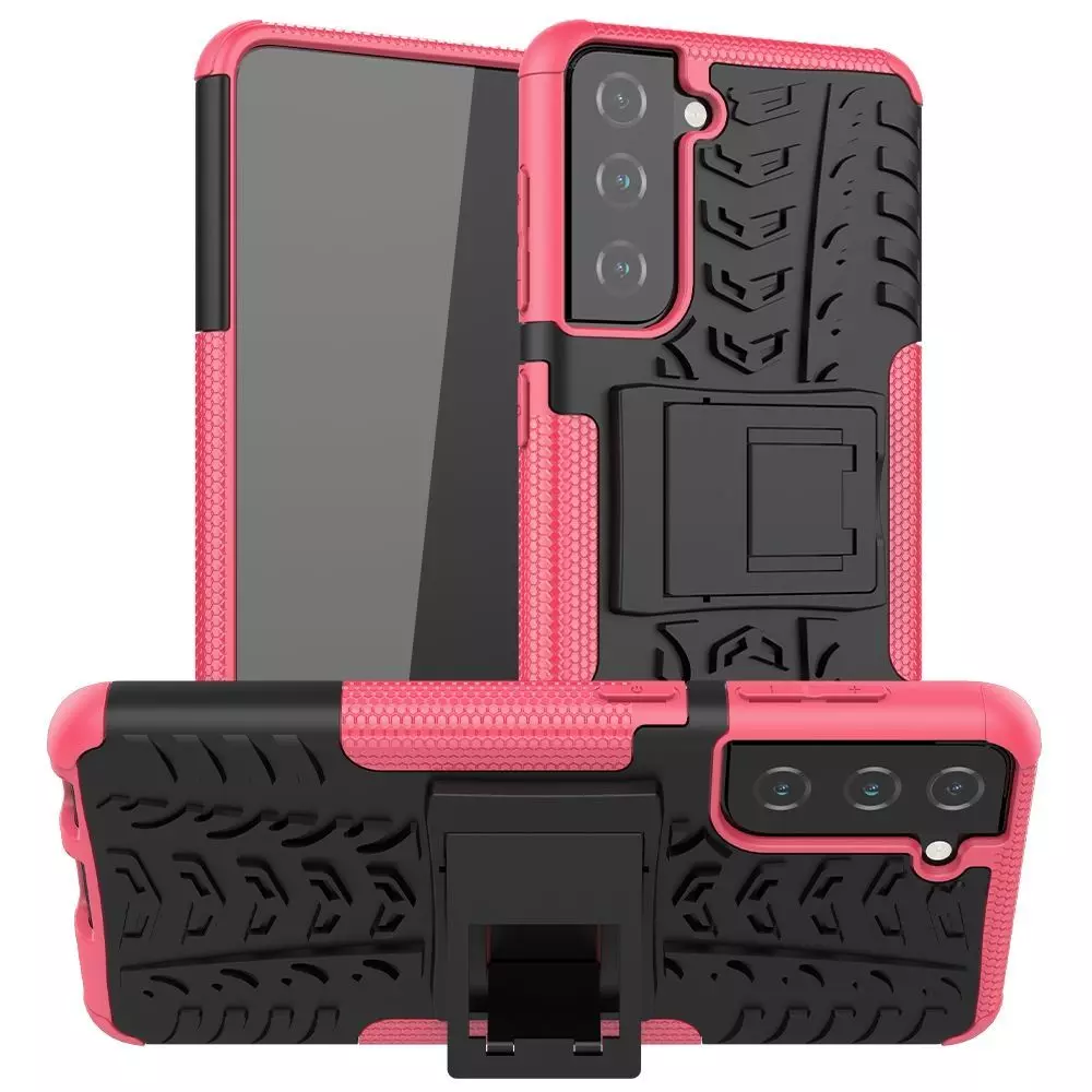 Противоударный чехол бампер для Samsung Galaxy S21 Nevellya Case (встроенная подставка) Pink (Розовый) Противоударный чехол бампер для Samsung Galaxy S21 Nevellya Case (встроенная подставка) Pink (Розовый)
