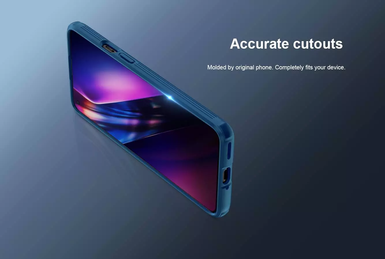 Противоударный чехол бампер Nillkin CamShield Pro (шторка на камеру) для OnePlus 9 (EU/NA) Blue (Синий)