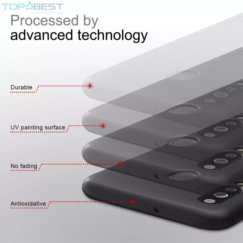 Протиударний чохол бампер Nillkin Super Frosted Shield для Samsung Galaxy A40s / M30 White (Білий) Протиударний чохол бампер Nillkin Super Frosted Shield для Samsung Galaxy A40s / M30 White (Білий)