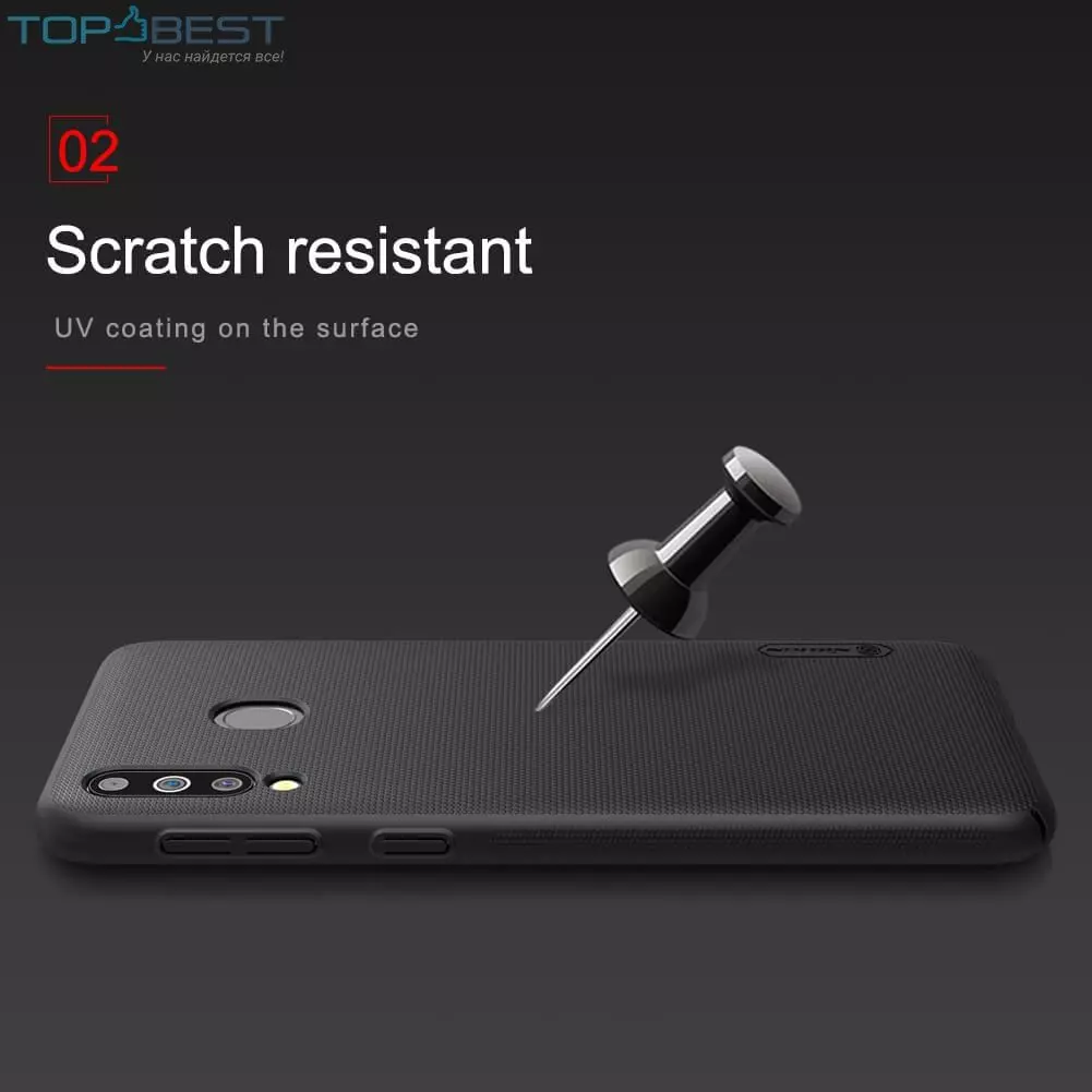 Протиударний чохол бампер Nillkin Super Frosted Shield для Samsung Galaxy A40s / M30 White (Білий) Протиударний чохол бампер Nillkin Super Frosted Shield для Samsung Galaxy A40s / M30 White (Білий)