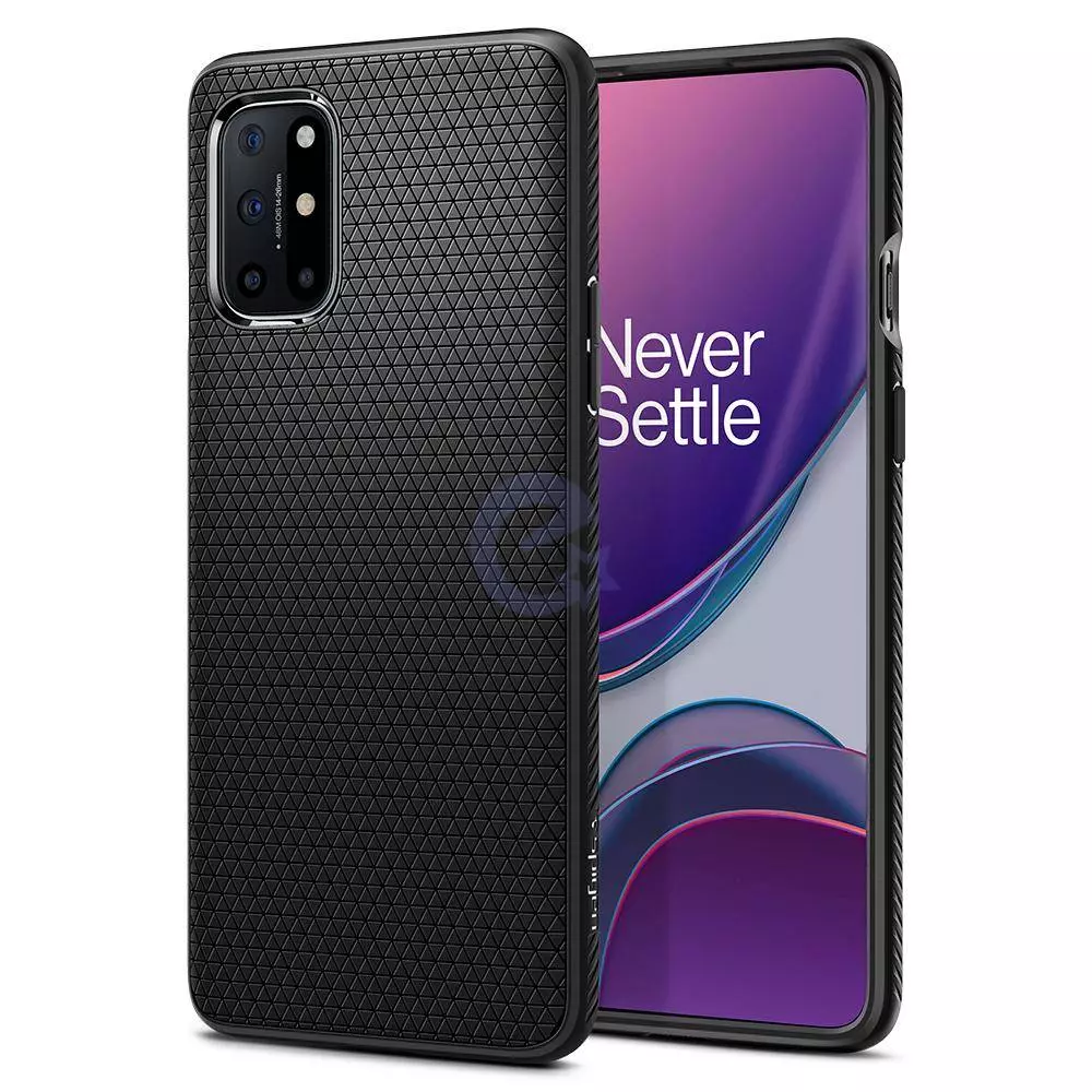 Протиударний чохол бампер Spigen Liquid Air для OnePlus 8T Black (Чорний)