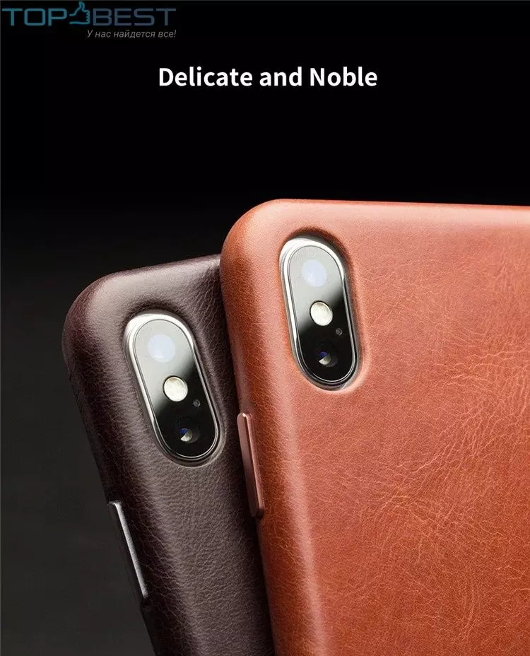 Шкіряний чохол бампер для iPhone Xs Max Qialino Leather Back Case with Metal Buttons Red (Червоний) Шкіряний чохол бампер для iPhone Xs Max Qialino Leather Back Case with Metal Buttons Red (Червоний)