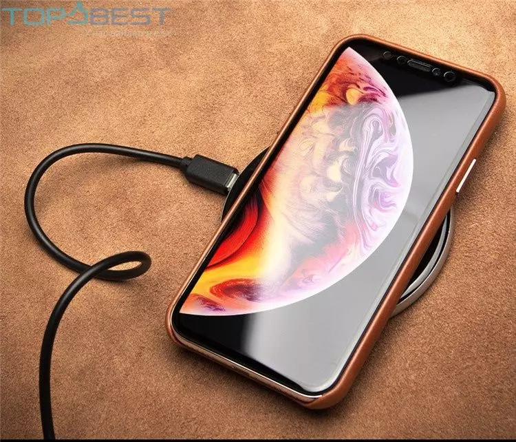 Шкіряний чохол бампер для iPhone Xs Max Qialino Leather Back Case with Metal Buttons Red (Червоний) Шкіряний чохол бампер для iPhone Xs Max Qialino Leather Back Case with Metal Buttons Red (Червоний)