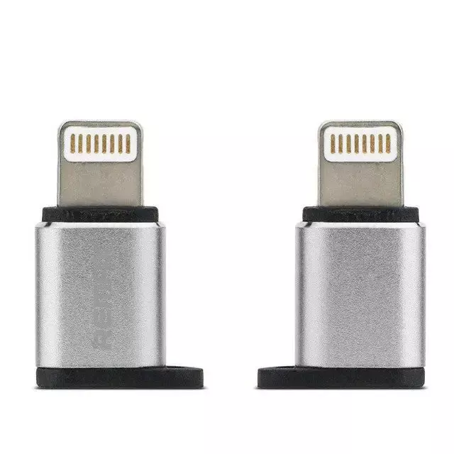 Перехідник OTG Remax Visual Micro / Lightning Silvery (Сріблястий) RA-USB2