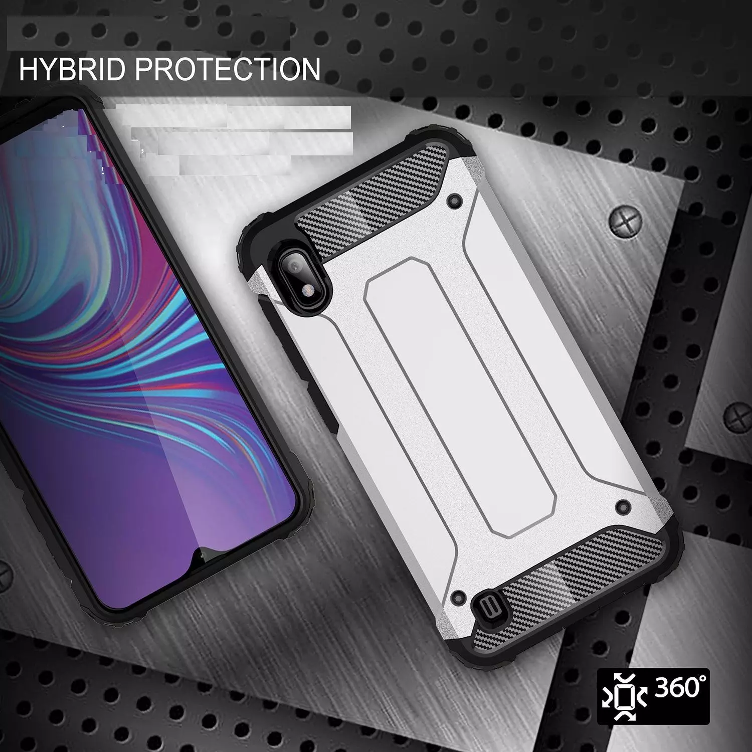 Протиударний чохол бампер для Samsung Galaxy A10s Anomaly Rugged Hybrid Red (Червоний)