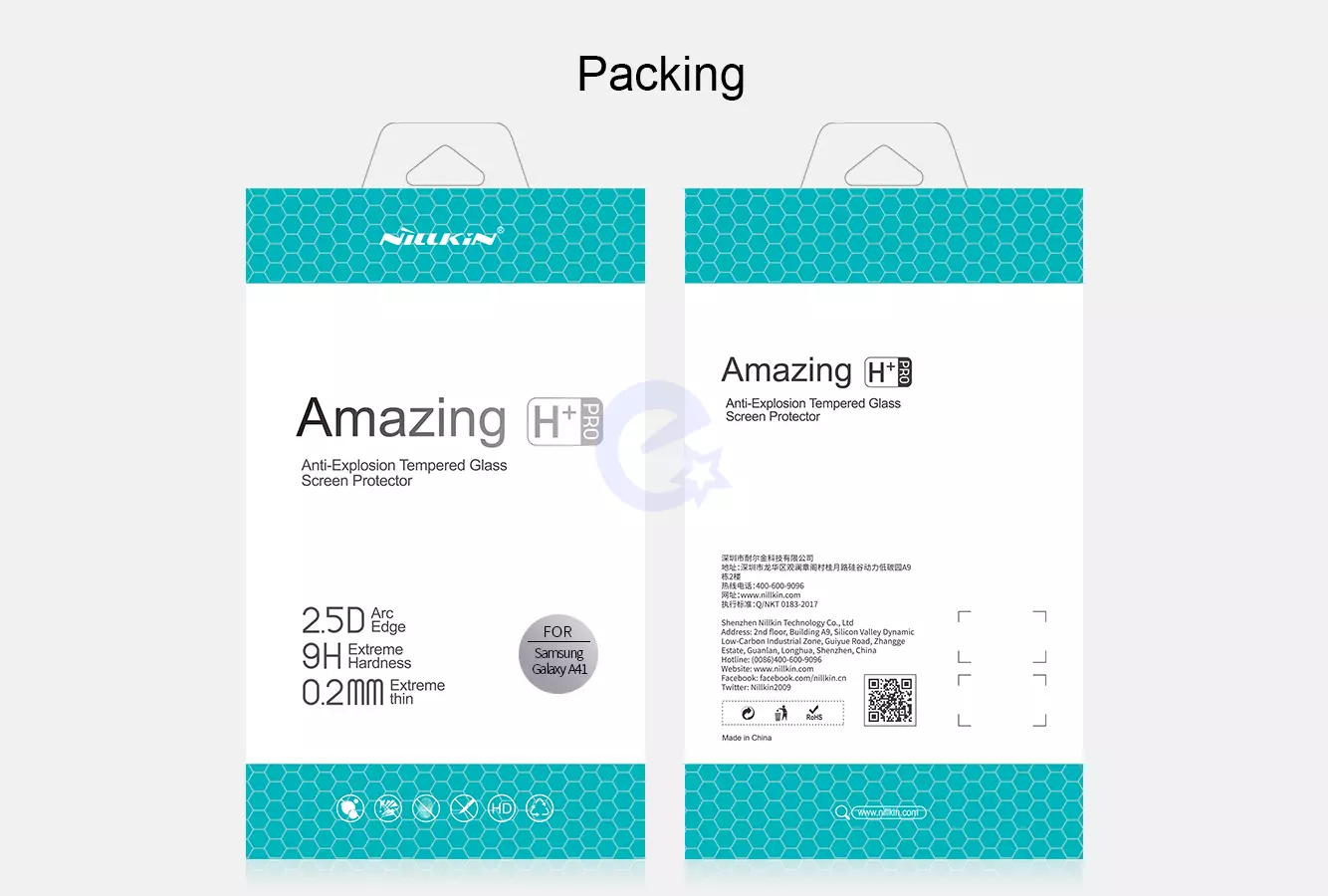 Загартоване захисне скло Nillkin H+ Pro для Samsung Galaxy A41 Transparent (Прозорий)