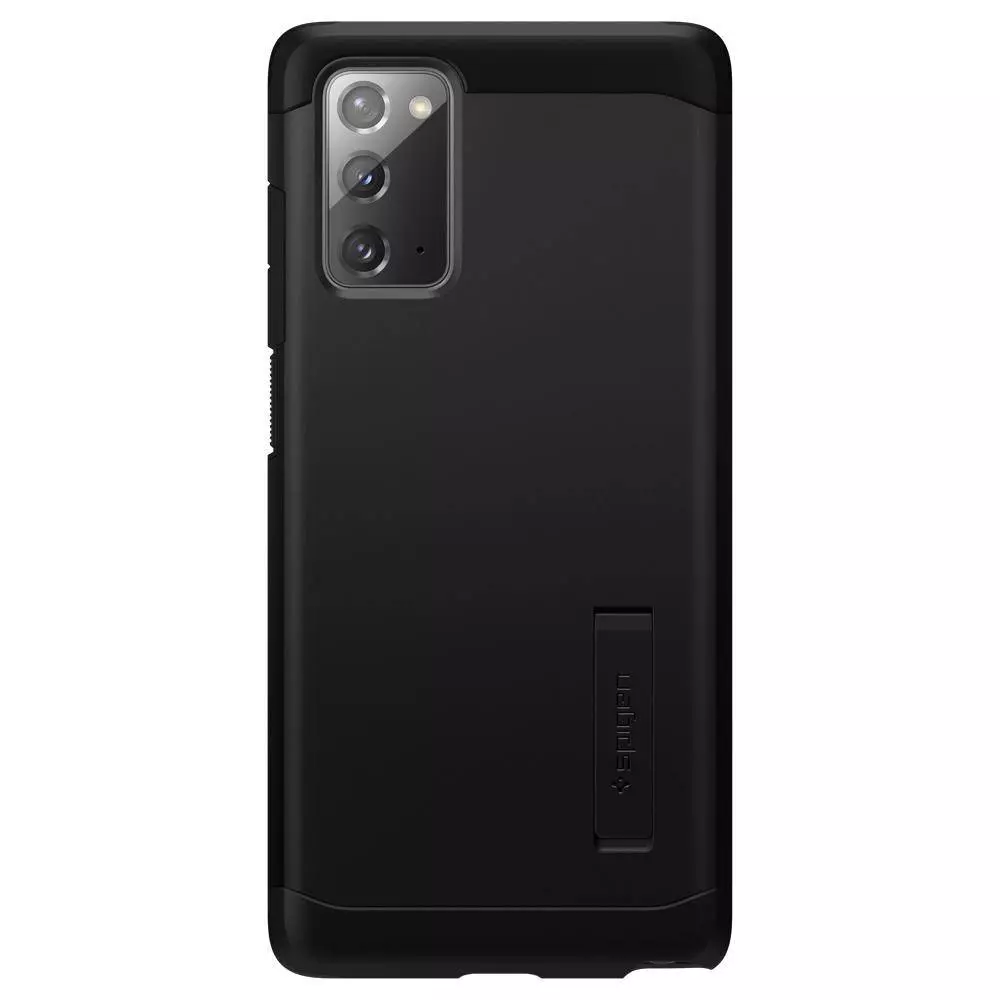 Противоударный чехол бампер Spigen Tough Armor (встроенная подставка) для Samsung Galaxy Note 20 Green (Зеленый)