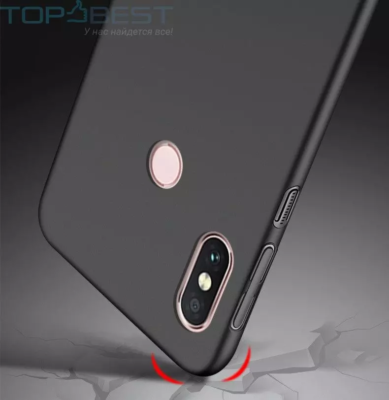 Ультратонкий чехол бампер для Xiaomi MiA2 Anomaly Matte Gold (Золотой)