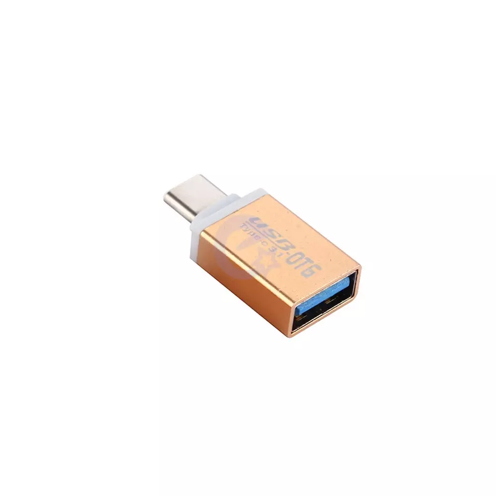 Переходник USB to Type C Anomaly OTG Adapter для планшетов и смартфонов Gold (Золотой)