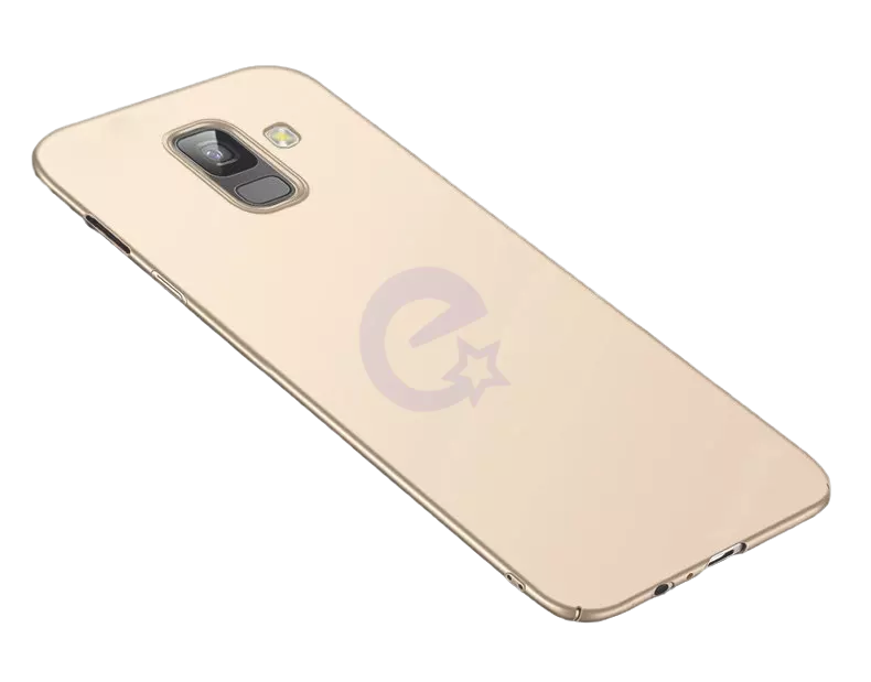 Ультратонкий чехол бампер для Samsung Galaxy A6 Plus 2018 Anomaly Matte Gold (Золотой)