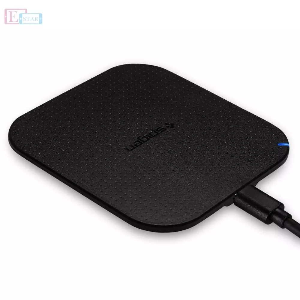 Беспроводное зарядное устройство Spigen Qi Wireless Charging Pad F302W Black (Черный) 000CH20765 Беспроводное зарядное устройство Spigen Qi Wireless Charging Pad F302W Black (Черный) 000CH20765