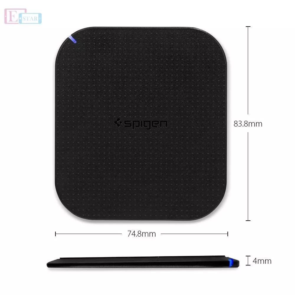 Беспроводное зарядное устройство Spigen Qi Wireless Charging Pad F302W Black (Черный) 000CH20765 Беспроводное зарядное устройство Spigen Qi Wireless Charging Pad F302W Black (Черный) 000CH20765